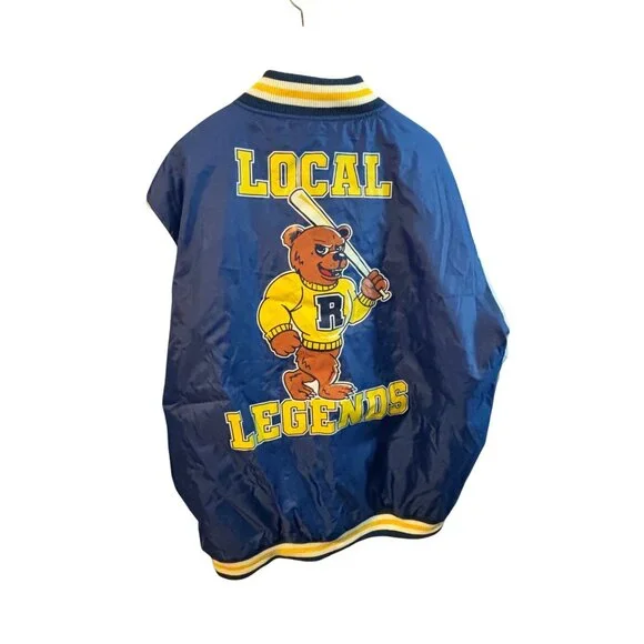 Retro Reason NWT Local Legends Varsity Jacket 2006 Blue White Quilted Design 2XL